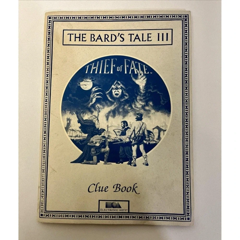 The Bard's Tale III Thief of Fate Clue Book Paperback Electronic Arts 1988